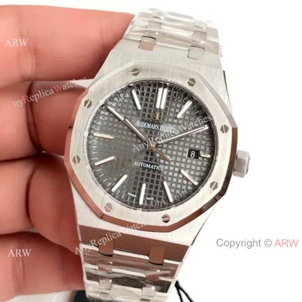 Fake Audemars Piguet Royal Oak 41mm Watch Stainless Steel Gray Rhodium Dial Fake Audemars Piguet Royal Oak 41mm Watch Stainless Steel Gray Rhodium Dial