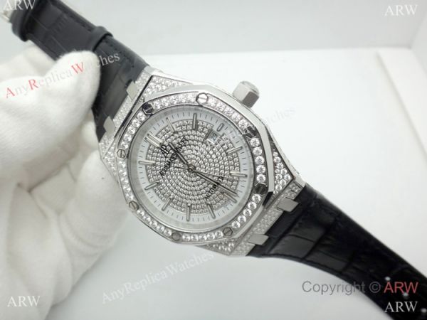 2019 Replica Audemars Piguet Royal Oak 44MM Watch SS Diamond Dial 2019 Replica Audemars Piguet Royal Oak 44MM Watch SS Diamond Dial