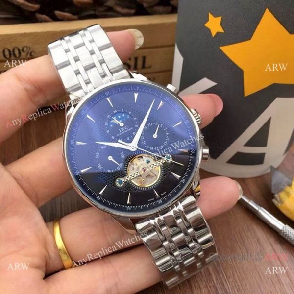 Fake IWC Portuguese Moonphase Watches 44mm Stainless Steel Fake IWC Portuguese Moonphase Watches 44mm Stainless Steel