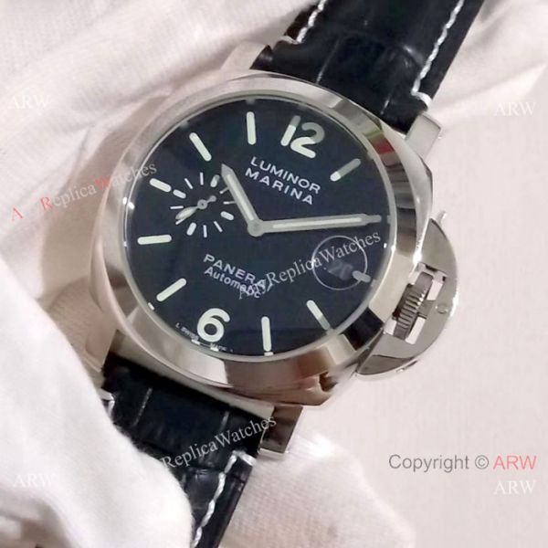 Best Fake Panerai Luminor Marina SS Black Dial Watch PAM104 Best Fake Panerai Luminor Marina SS Black Dial Watch PAM104