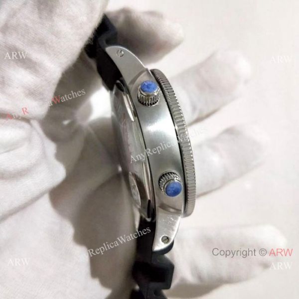 New Copy Panerai Submersible Flyback SS Black Bezel Watch PAM615 New Copy Panerai Submersible Flyback SS Black Bezel Watch PAM615