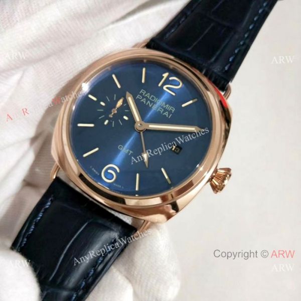 Rose Gold Panerai Radiomir GMT Rose Gold Blue Dial Watch PAM598 Rose Gold Panerai Radiomir GMT Rose Gold Blue Dial Watch PAM598