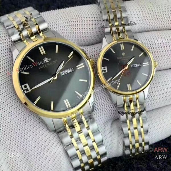 Copy Patek Philippe Calatrava 2-Tone Rose Gold Lovers Watch Copy Patek Philippe Calatrava 2-Tone Rose Gold Lovers Watch