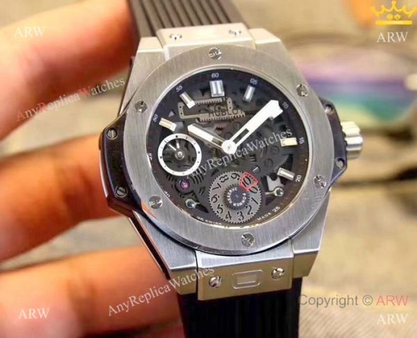 Hublot Big Bang Automatic Watch Replica SS Skeleton Dial Hublot Big Bang Automatic Watch Replica SS Skeleton Dial
