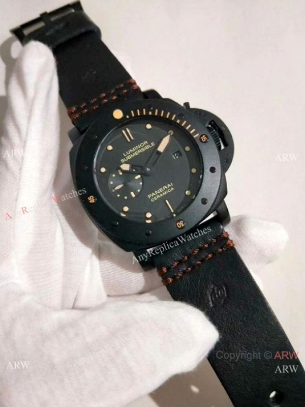 Panerai Luminor Submersible All Black Watch 47mm PAM508 Replica Panerai Luminor Submersible All Black Watch 47mm PAM508 Replica