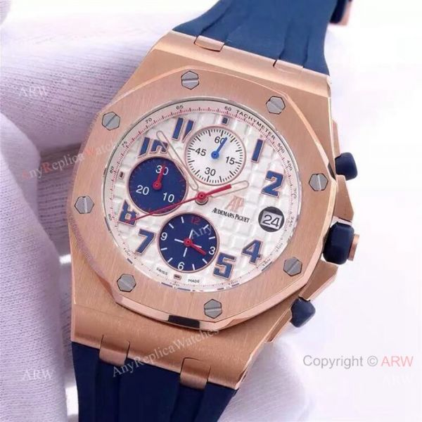 New Replica Audemars Piguet Royal Oak Offshore Watches BlueWhite Dial New Replica Audemars Piguet Royal Oak Offshore Watches BlueWhite Dial