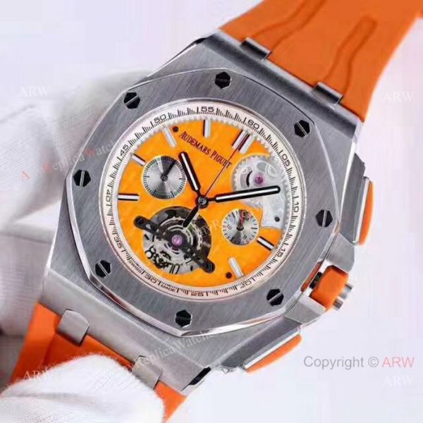 NEW Replica Audemars Piguet Royal Oak Offshore Watches SS Yellow Dial NEW Replica Audemars Piguet Royal Oak Offshore Watches SS Yellow Dial
