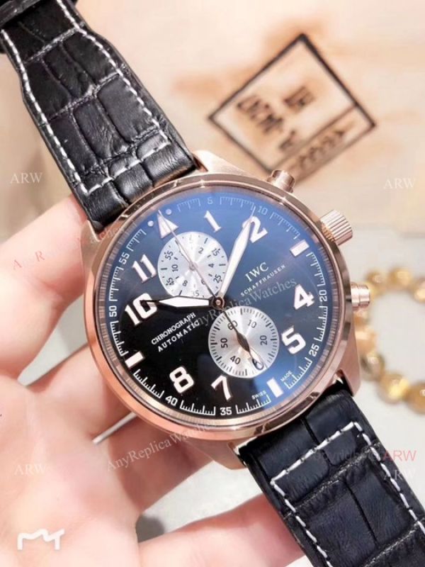 Best Quality IWC Big Pilot Chronograph Watch 46mm Black Dial Best Quality IWC Big Pilot Chronograph Watch 46mm Black Dial