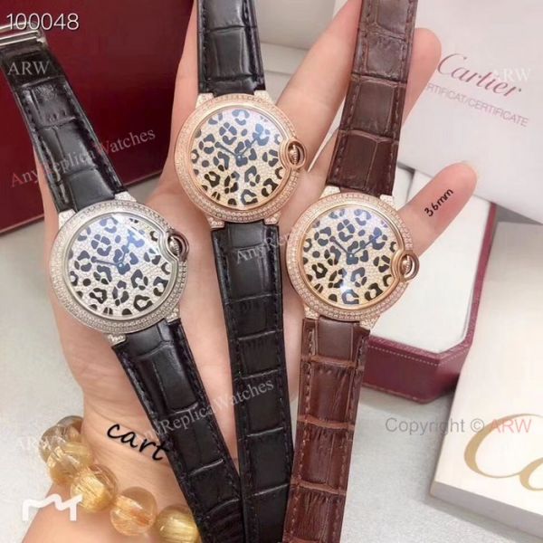 Fake Cartier Ballon Bleu de Leopard Watches Quartz Movement Fake Cartier Ballon Bleu de Leopard Watches Quartz Movement