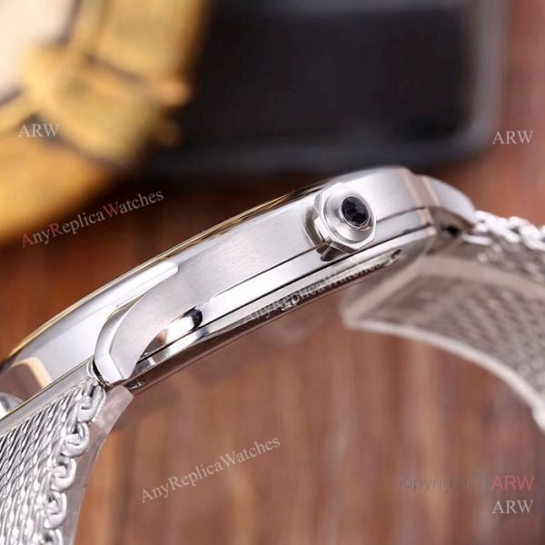 Copy Cartier Drive De Stainless Steel White Moon phase Dial Watches Copy Cartier Drive De Stainless Steel White Moon phase Dial Watches