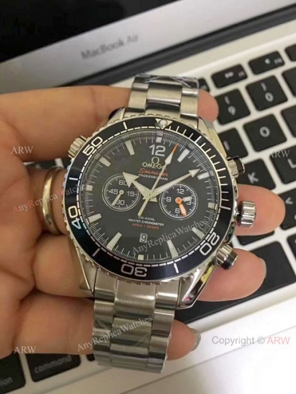 Omega Seamaster 600m Chronograph Watches SS Orange Unidirectional Bezel Omega Seamaster 600m Chronograph Watches SS Orange Unidirectional Bezel