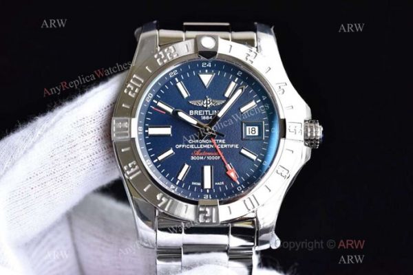 Copy Breitling Avenger II GMT Swiss 2836 Watch Stainless Steel White Dial Copy Breitling Avenger II GMT Swiss 2836 Watch Stainless Steel White Dial