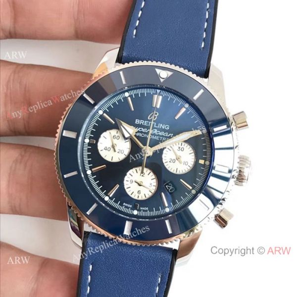 Copy Breitling Superocean Heritage II B01 Chronograph 7750 Watch SS Blue Dial Copy Breitling Superocean Heritage II B01 Chronograph 7750 Watch SS Blue Dial