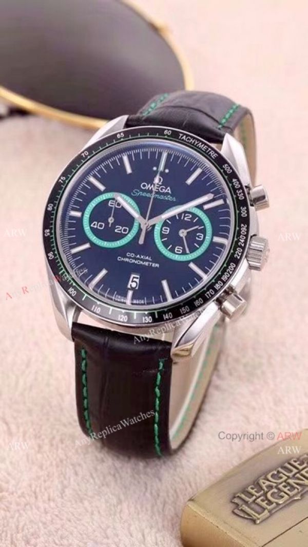 Copy Omega Speedmaster Racing 42mm Watches SS Yellow Sub-dials Copy Omega Speedmaster Racing 42mm Watches SS Yellow Sub-dials