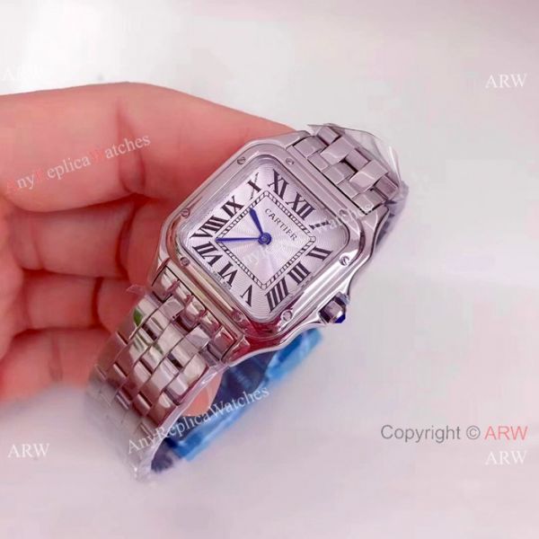 Panthere De Cartier Quartz Watches SS Rose Gold Bezel Panthere De Cartier Quartz Watches SS Rose Gold Bezel