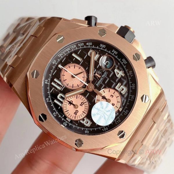 JF Factory Replica Audemars Piguet Royal Oak Offshore Rose Gold 26470OR Chronograph Watch 42mm JF Factory Replica Audemars Piguet Royal Oak Offshore Rose Gold 26470OR Chronograph Watch 42mm