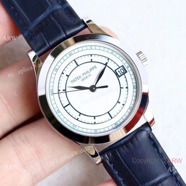 Swiss Copy Patek Philippe Calatrava 5296 Watches SS White Dial Swiss Copy Patek Philippe Calatrava 5296 Watches SS White Dial
