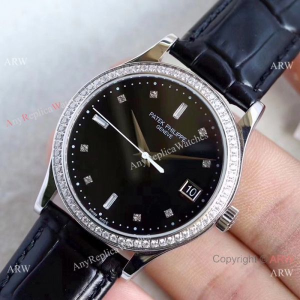 Swiss Grade Patek Philippe Calatrava 5296G-010 Copy Watches Black Dial Swiss Grade Patek Philippe Calatrava 5296G-010 Copy Watches Black Dial