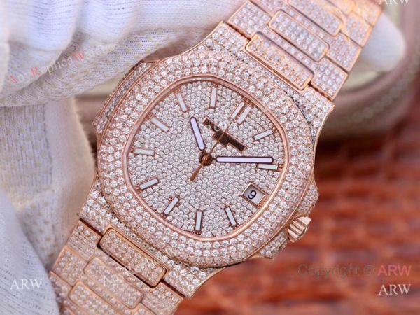 Copy Patek Philippe Nautilus Jumbo 5719 Watch Patek Philippe Iced Out watch Copy Patek Philippe Nautilus Jumbo 5719 Watch Patek Philippe Iced Out watch