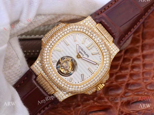 Swiss Copy Patek Philippe Nautilus Jumbo R8 Iced Out Full Diamond Watch Swiss Copy Patek Philippe Nautilus Jumbo R8 Iced Out Full Diamond Watch