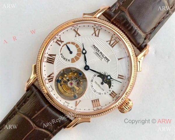 Swiss Copy Patek Philippe Tourbillon Moonphase Power Reserve Watch 42mm Swiss Copy Patek Philippe Tourbillon Moonphase Power Reserve Watch 42mm