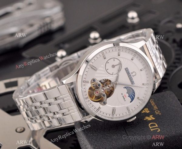 Best Replica Omega Tourbillon Moonphase Movement Stainless Steel Watch Best Replica Omega Tourbillon Moonphase Movement Stainless Steel Watch