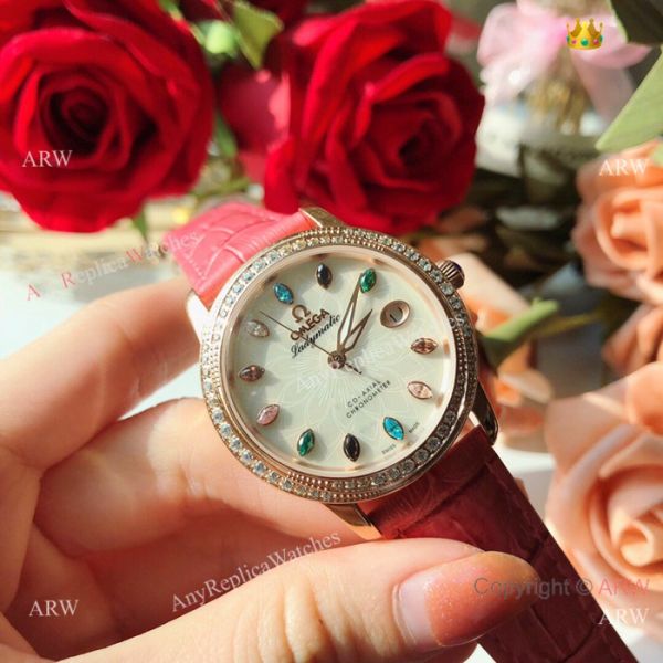 Omega ladymatic Diamond Watches New Replica Omega Watch White Face Rose Gold Omega ladymatic Diamond Watches New Replica Omega Watch White Face Rose Gold