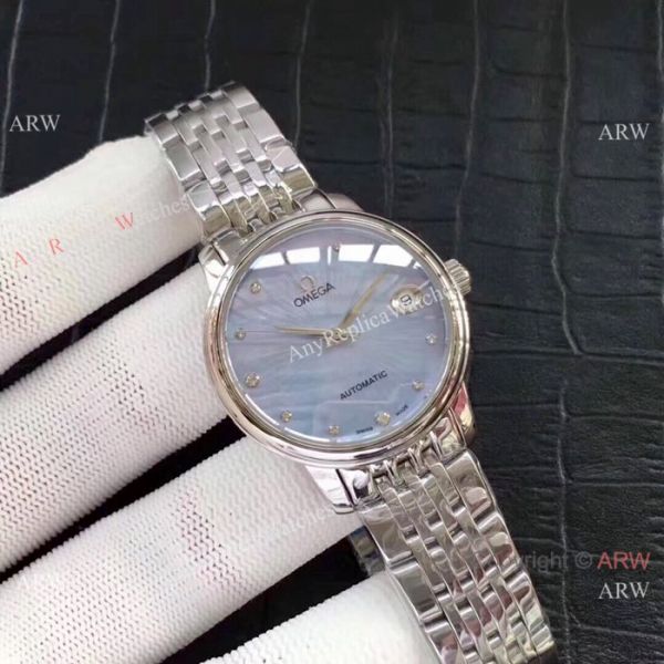 Replica Omega Women Watches Stainless Steel White Mother of Pearl Dial Replica Omega Women Watches Stainless Steel White Mother of Pearl Dial