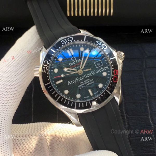 Omega Seamaster James Bond Omega Clone Watch Blue rubber Band Omega Seamaster James Bond Omega Clone Watch Blue rubber Band