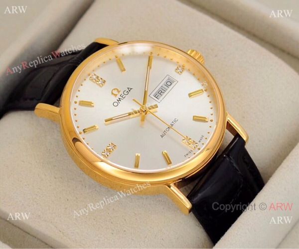 Fake Omega day date Automatic Watch 2-Tone Silver Dial Fake Omega day date Automatic Watch 2-Tone Silver Dial