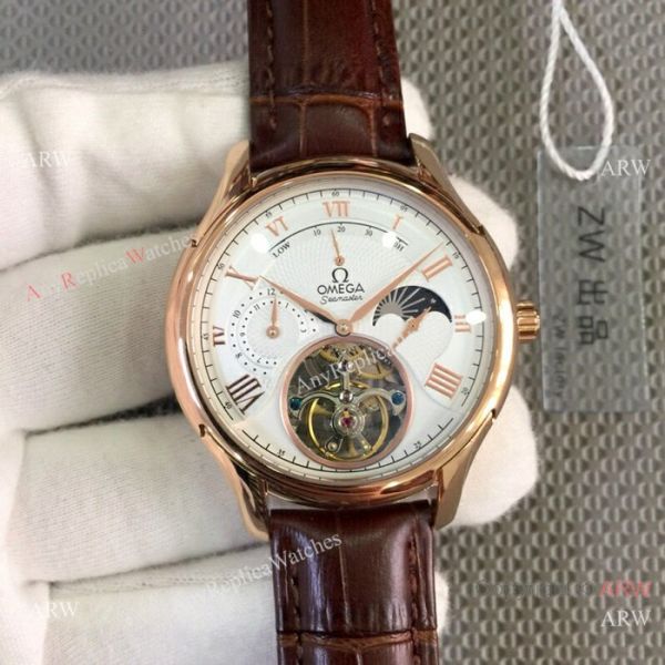 2019 Replica Omega seamaster Complications Watch Rose Gold White Dial 2019 Replica Omega seamaster Complications Watch Rose Gold White Dial