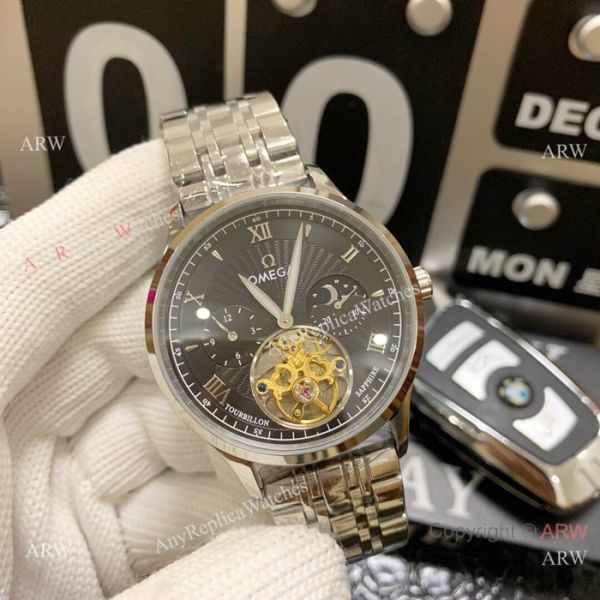 Replica Two Tone Rose Gold Omega Complications Moonphase Watch 42mm Replica Two Tone Rose Gold Omega Complications Moonphase Watch 42mm