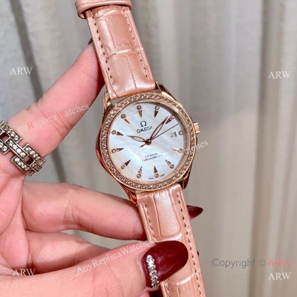 Omega DeVille Co-Axial Cscapement 34mm Watches Rose Gold Case Omega DeVille Co-Axial Cscapement 34mm Watches Rose Gold Case