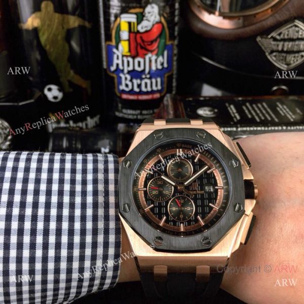 Replica Audemars Piguet Royal Oak Offshore 44mm Watch Rose Gold White Replica Audemars Piguet Royal Oak Offshore 44mm Watch Rose Gold White