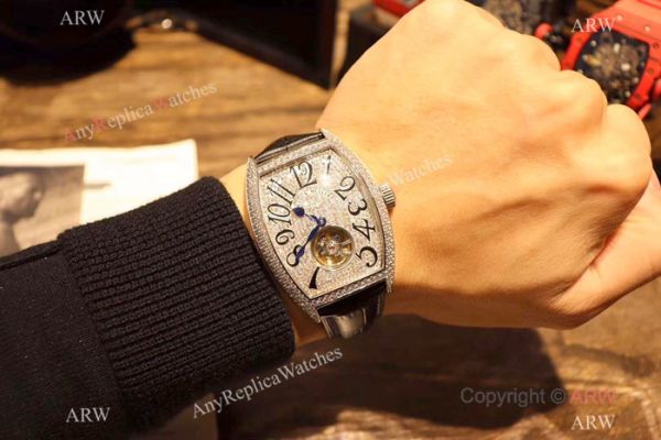 New Copy Franck Muller Tourbillon Full Diamond Watch Silver Case New Copy Franck Muller Tourbillon Full Diamond Watch Silver Case