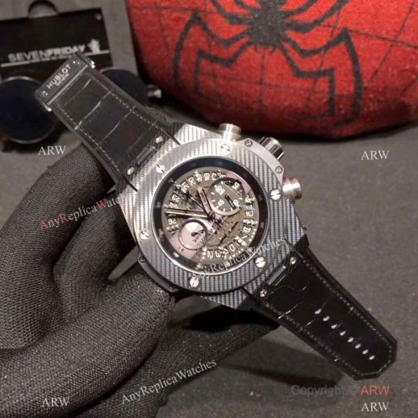 Hublot Geneve Big Bang Chronograph Watches Yellow Gummy Band Hublot Geneve Big Bang Chronograph Watches Yellow Gummy Band
