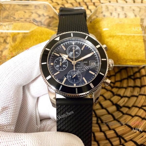 Solid Black Breitling Superocean Heritage II Replica Watches Solid Black Breitling Superocean Heritage II Replica Watches