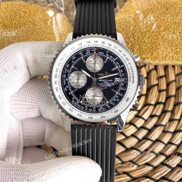 Breitling Navitimer Rubber Strap Edition Speciale Replica Watches White Face Breitling Navitimer Rubber Strap Edition Speciale Replica Watches White Face