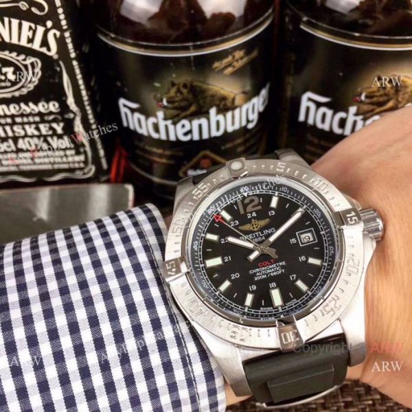 Fake Breitling COLT Automatic Blue Dial Blue Rubber Band Mens Watch Fake Breitling COLT Automatic Blue Dial Blue Rubber Band Mens Watch