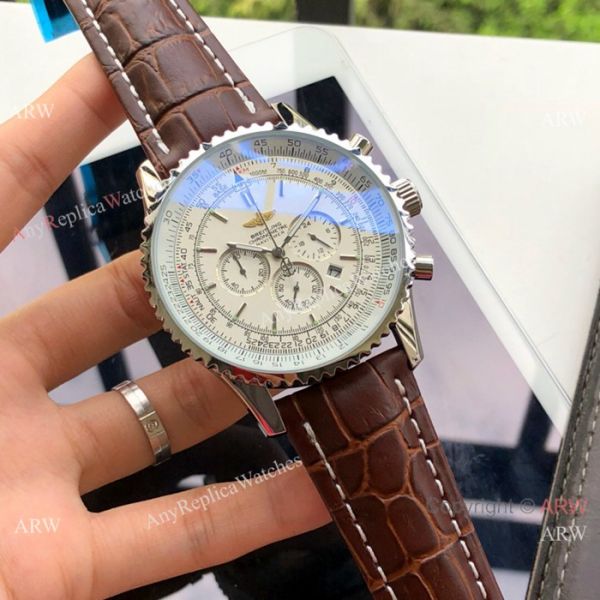 Copy Breitling Navitimer Chronometre Japanese Watch SS Brown Dial Copy Breitling Navitimer Chronometre Japanese Watch SS Brown Dial