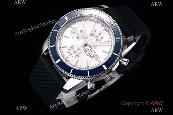 Swiss Breitling Superocean Heritage Asia 7750 Watch Blue Ceramic bezel Swiss Breitling Superocean Heritage Asia 7750 Watch Blue Ceramic bezel