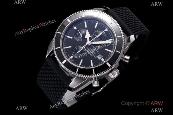 Swiss Copy Breitling Superocean Heritage Asia 7750 Watch SS Black Face Swiss Copy Breitling Superocean Heritage Asia 7750 Watch SS Black Face
