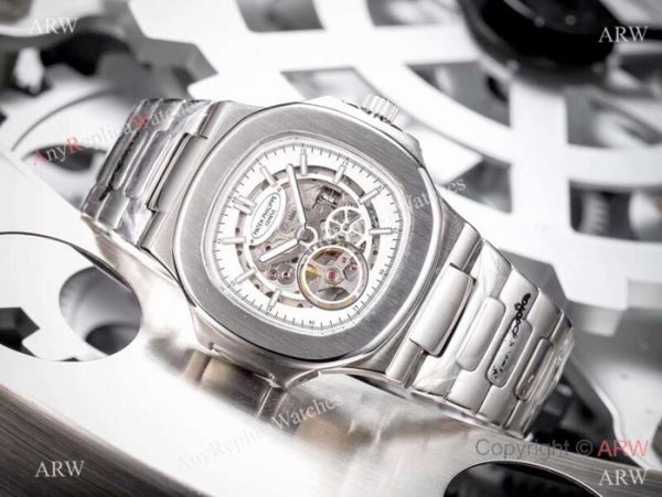 New Patek Philippe Nautilus Ss Silver dial Watch Patek Philippe Skeleton Replica New Patek Philippe Nautilus Ss Silver dial Watch Patek Philippe Skeleton Replica