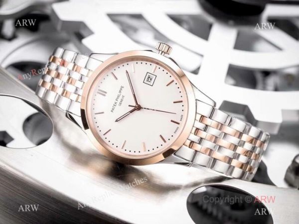 Fake Patek Philippe Calatrava White Dial Stainless Steel Watches 42mm Fake Patek Philippe Calatrava White Dial Stainless Steel Watches 42mm
