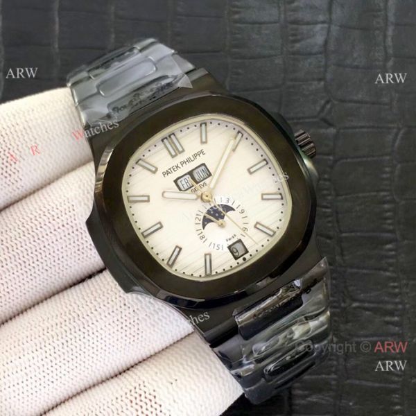 High Qaulity Replica Patek Philippe Nautilus Annual Calendar All Black Watch High Qaulity Replica Patek Philippe Nautilus Annual Calendar All Black Watch