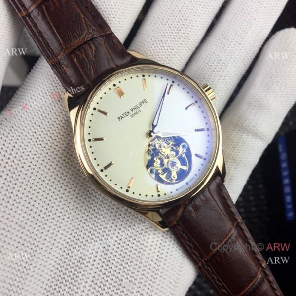 Replica Patek Philippe Tourbillon Calatrava Men Watches SS Black Dial Replica Patek Philippe Tourbillon Calatrava Men Watches SS Black Dial