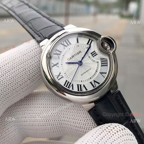 Swiss Quality Replica Cartier Ballon Bleu 33mm Watch SS Pink Dial Swiss Quality Replica Cartier Ballon Bleu 33mm Watch SS Pink Dial