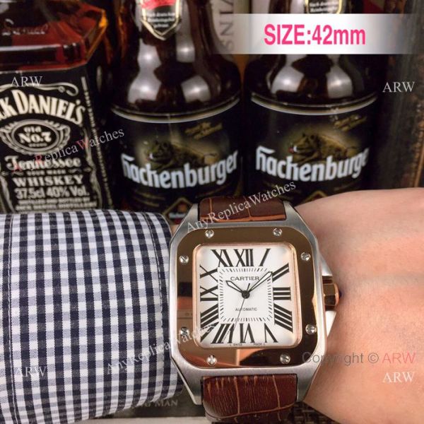 Cartier Santos 100th Anniversary Rose Gold Replica watch for Sale Cartier Santos 100th Anniversary Rose Gold Replica watch for Sale