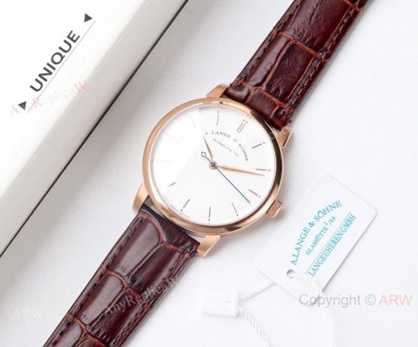Swiss Copy A.Lange Sohne Saxonia Thin Rose Gold watch 9015 Movement Swiss Copy A.Lange Sohne Saxonia Thin Rose Gold watch 9015 Movement