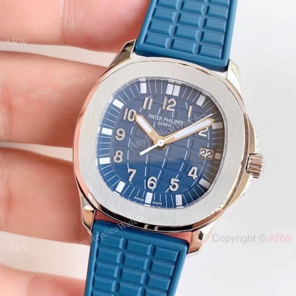 JJF Swiss Replica Patek Philippe Aquanaut Luce SS Blue Dial Watch 35mm JJF Swiss Replica Patek Philippe Aquanaut Luce SS Blue Dial Watch 35mm